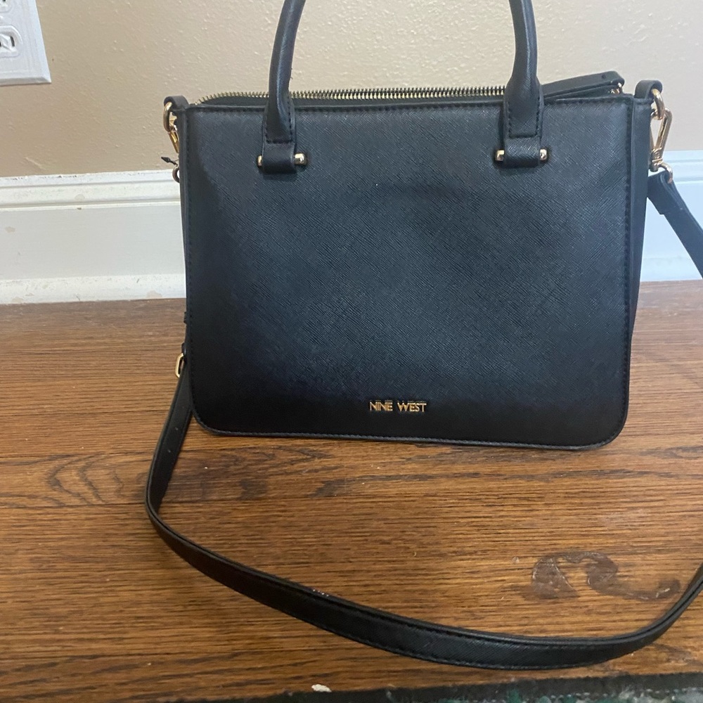 Nine West Purse Black tote with a strap